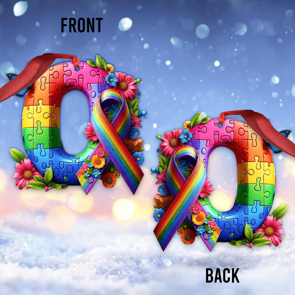 Never Walk Alone - Personalized Autism Awareness Ornament