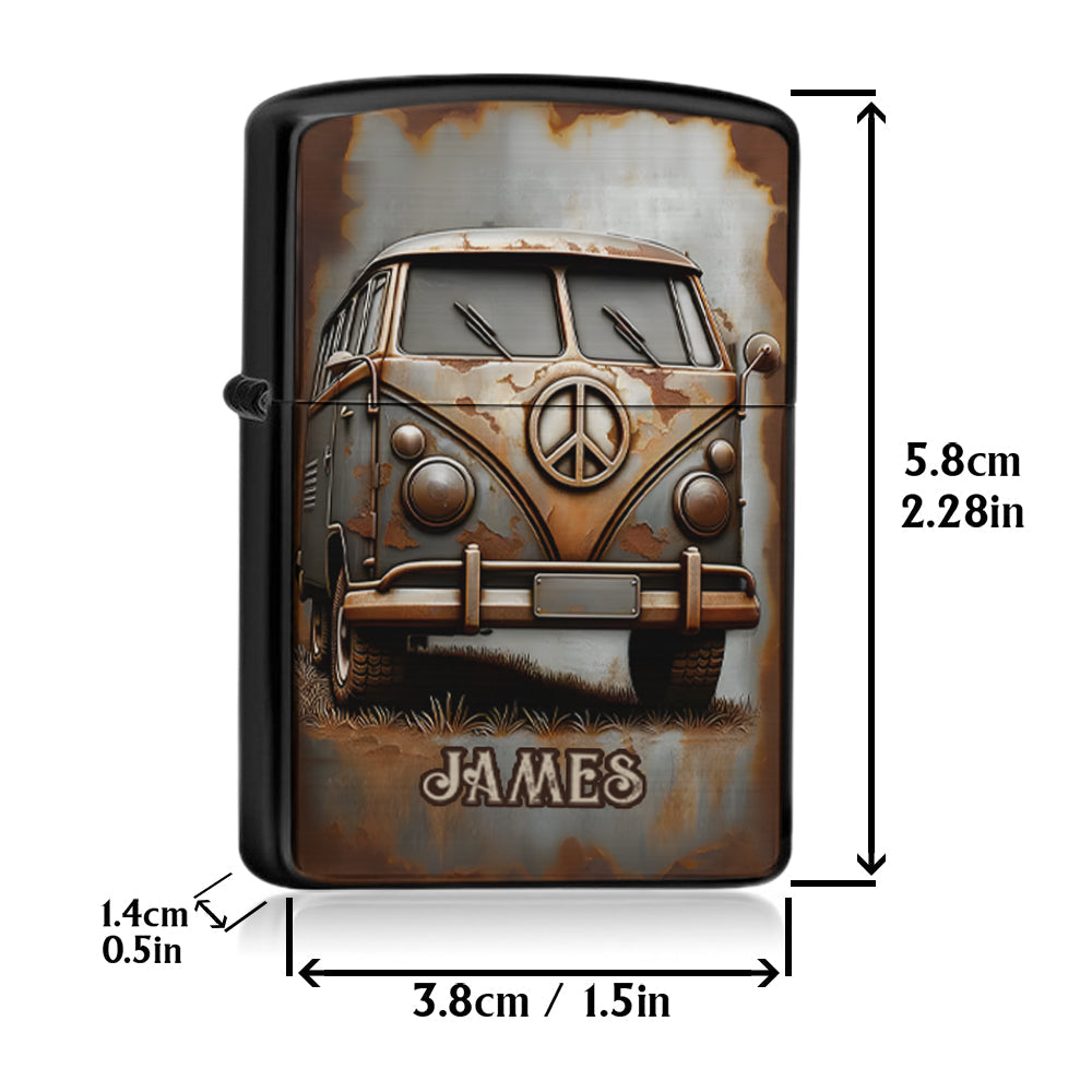 Vintage Caravan - Personalized Hippie Lighter