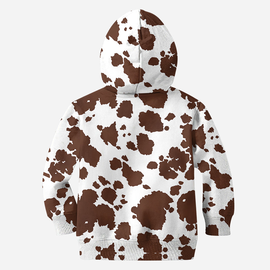 Vintage Cow - Personalized Highland Cow Hoodie and Leggings