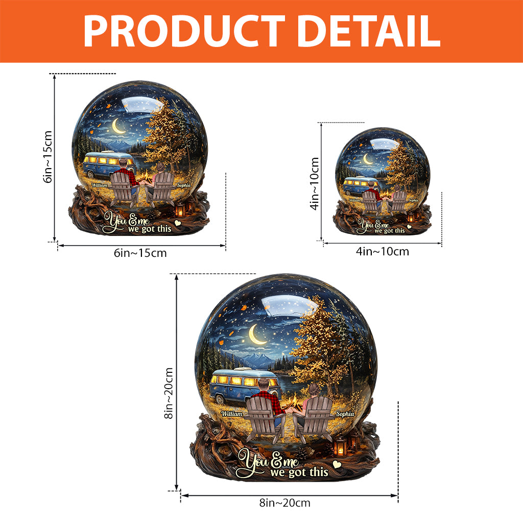 You & Me We Got This - Personalized Camping Custom Shaped Acrylic Plaque