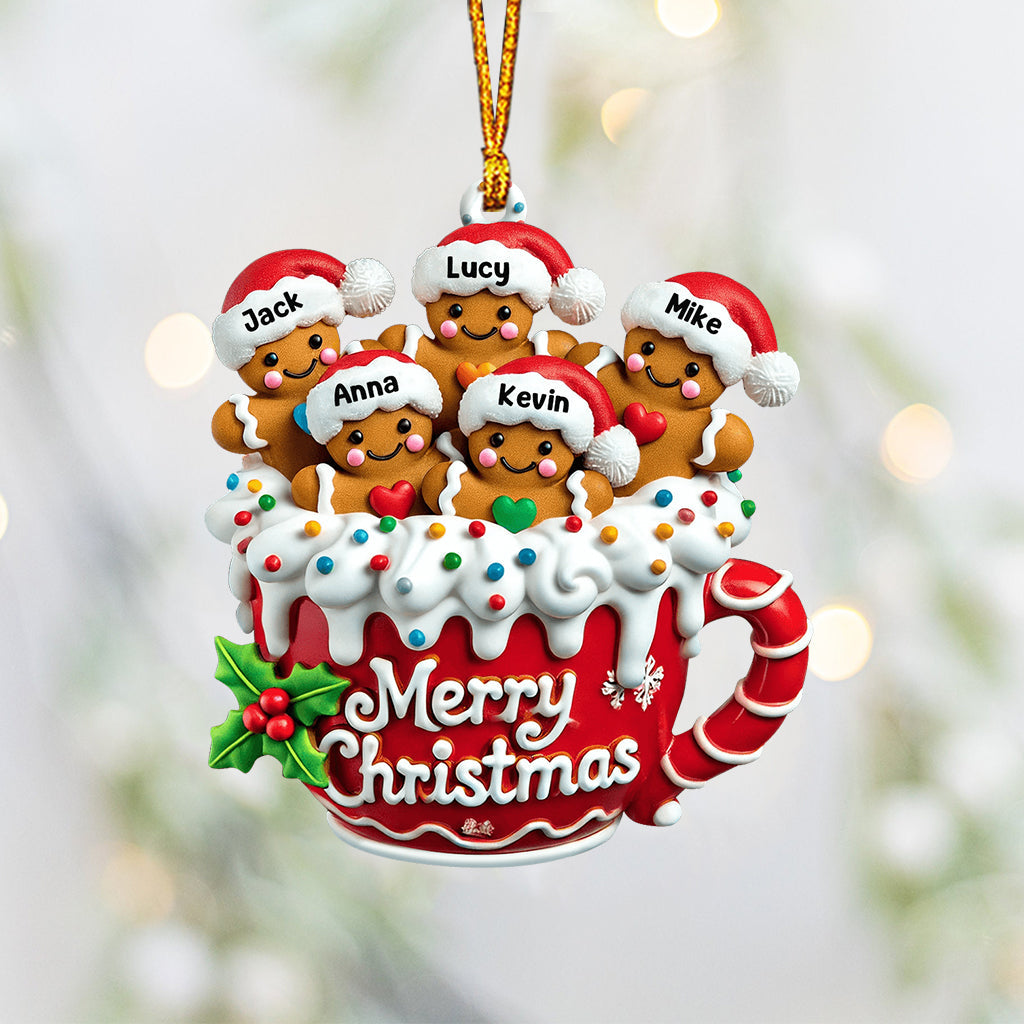 Merry Christmas - Personalized Family Ornament