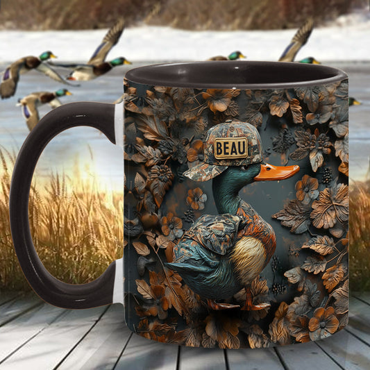Mug personnalisé sur le thème de la chasse au canard