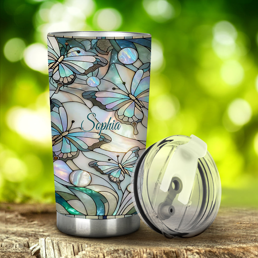 Love Butterflies - Personalized Butterfly Tumbler