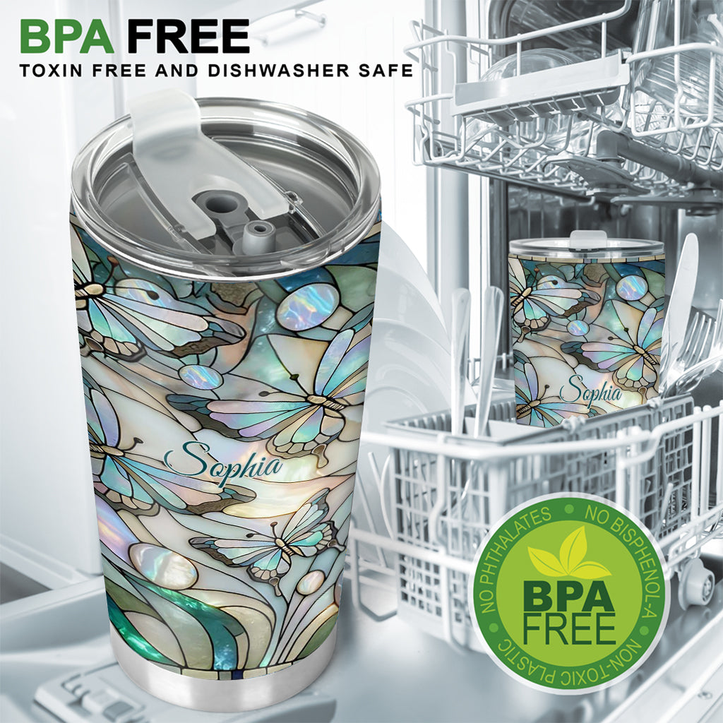 Love Butterflies - Personalized Butterfly Tumbler