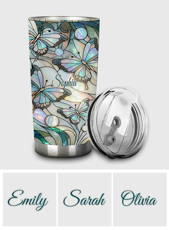 Love Butterflies - Personalized Butterfly Tumbler