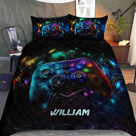 Gamer - Personalized Video Game Quilt Set