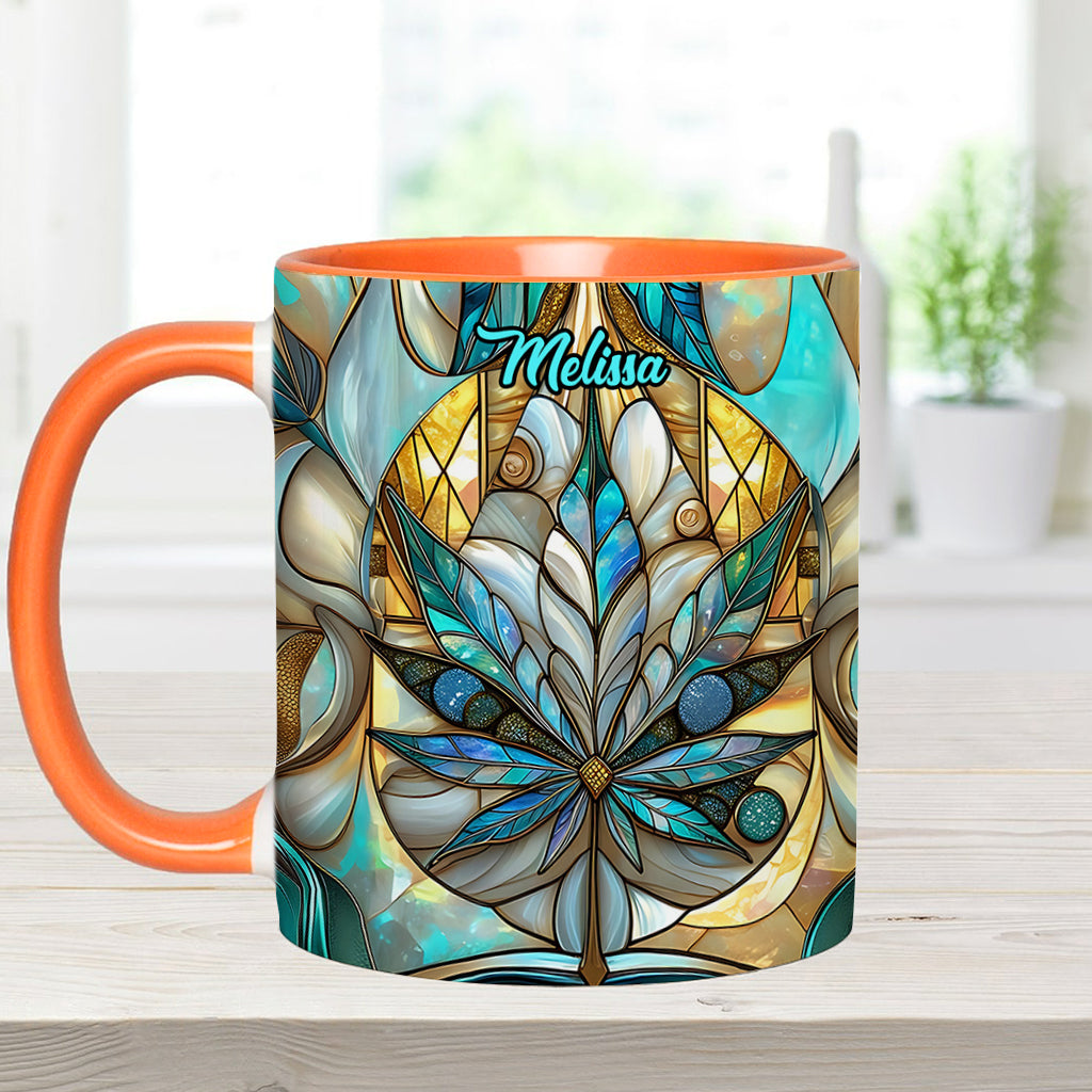 Stunning Leaf - Personalized Weed Accent Mug