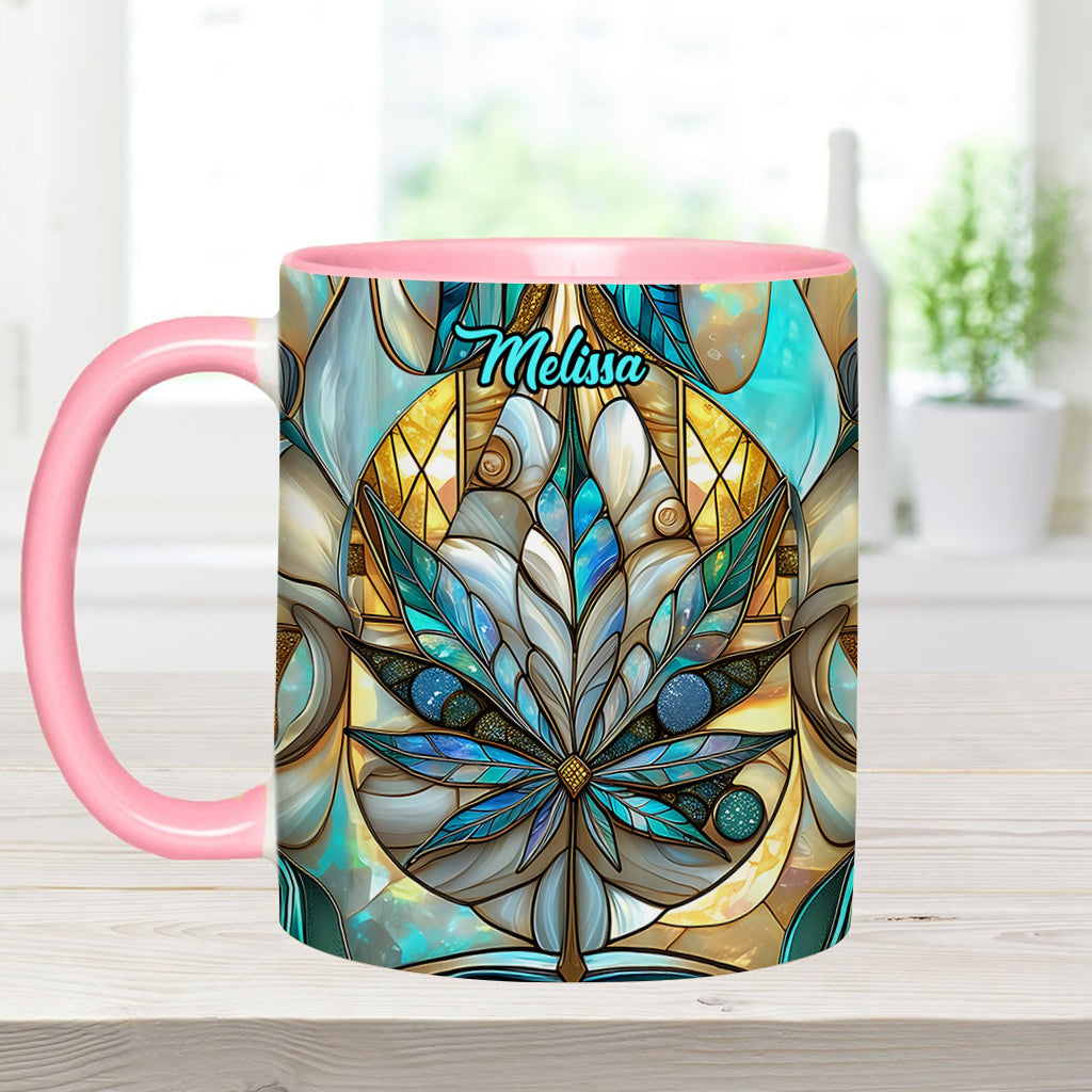 Stunning Leaf - Personalized Weed Accent Mug