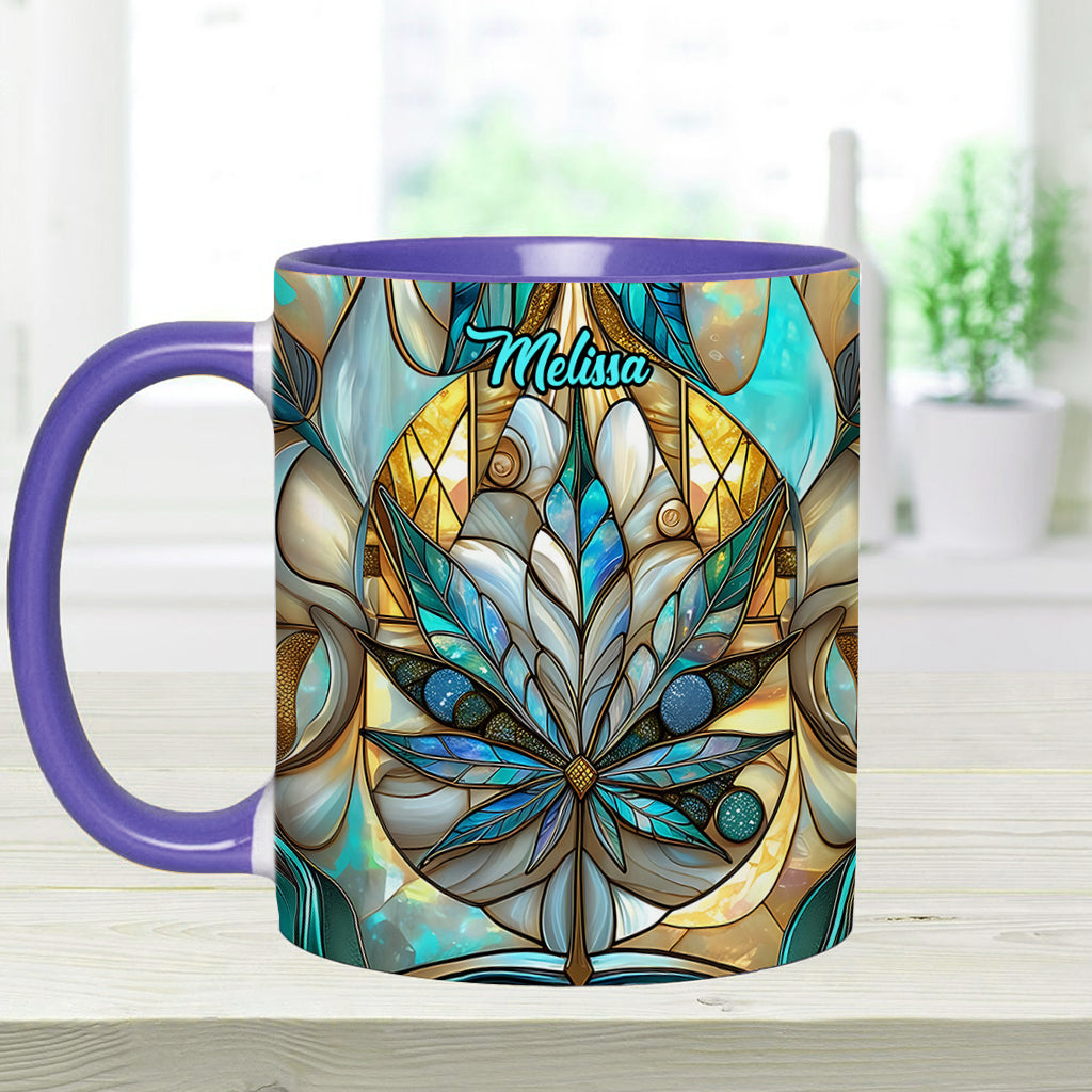 Stunning Leaf - Personalized Weed Accent Mug