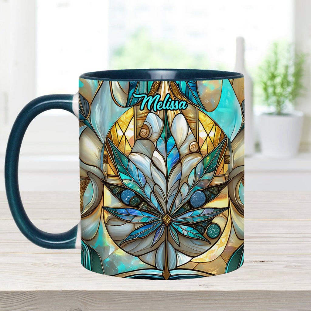 Stunning Leaf - Personalized Weed Accent Mug