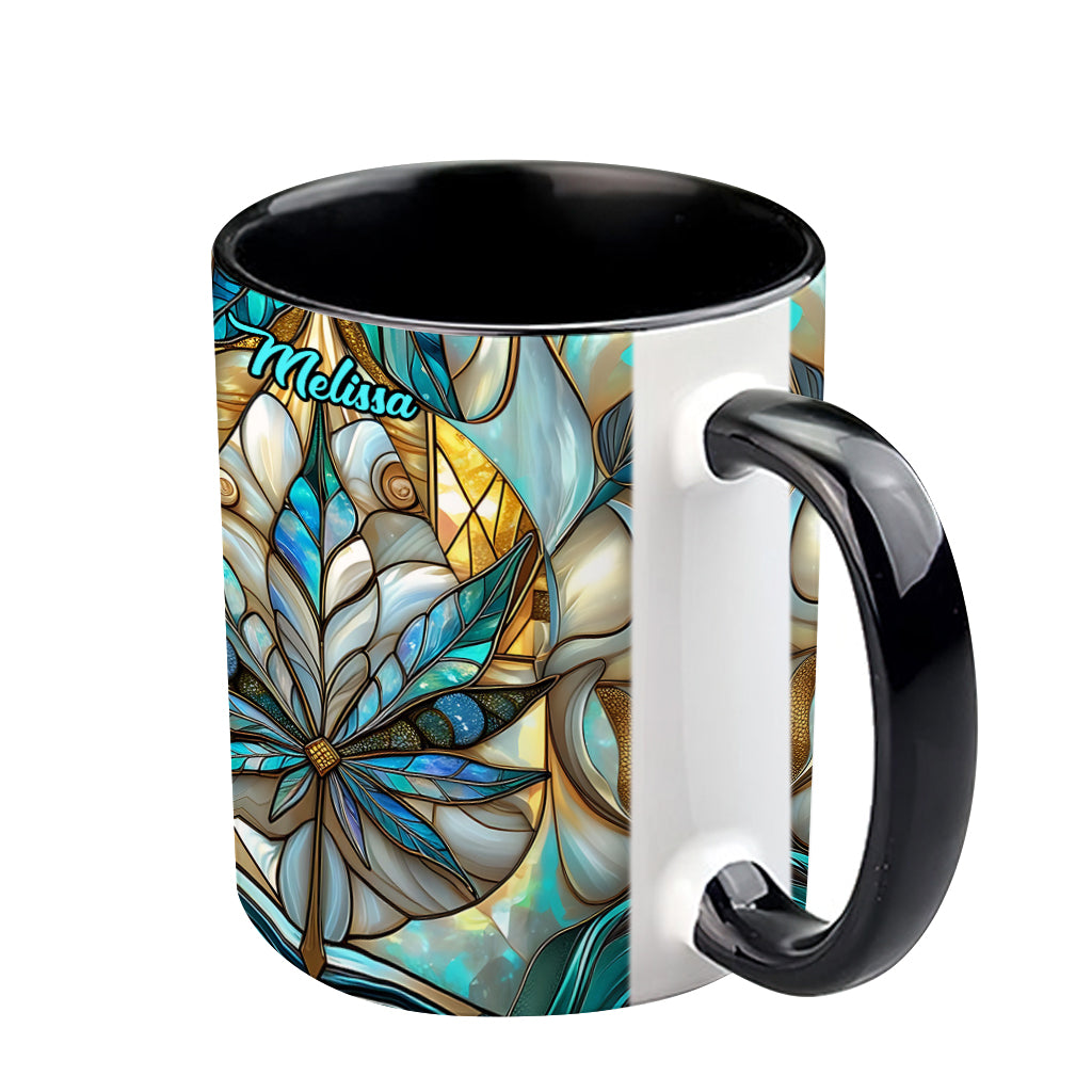 Stunning Leaf - Personalized Weed Accent Mug