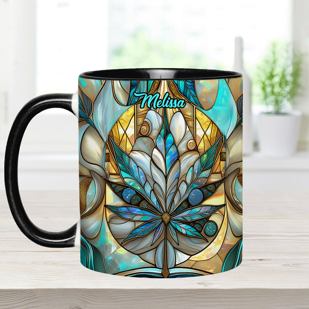 Stunning Leaf - Personalized Weed Accent Mug