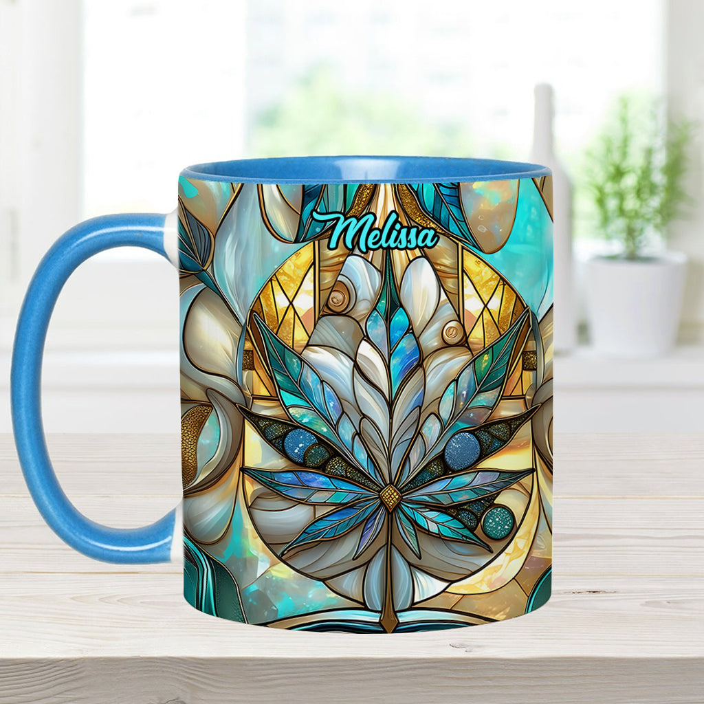 Stunning Leaf - Personalized Weed Accent Mug