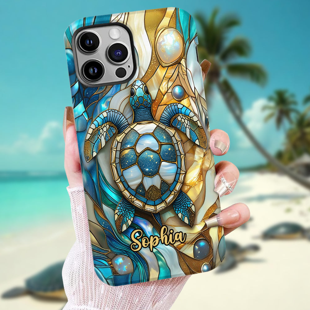 Artistic Turtle - Personalized Turtle Full Print Phone Case