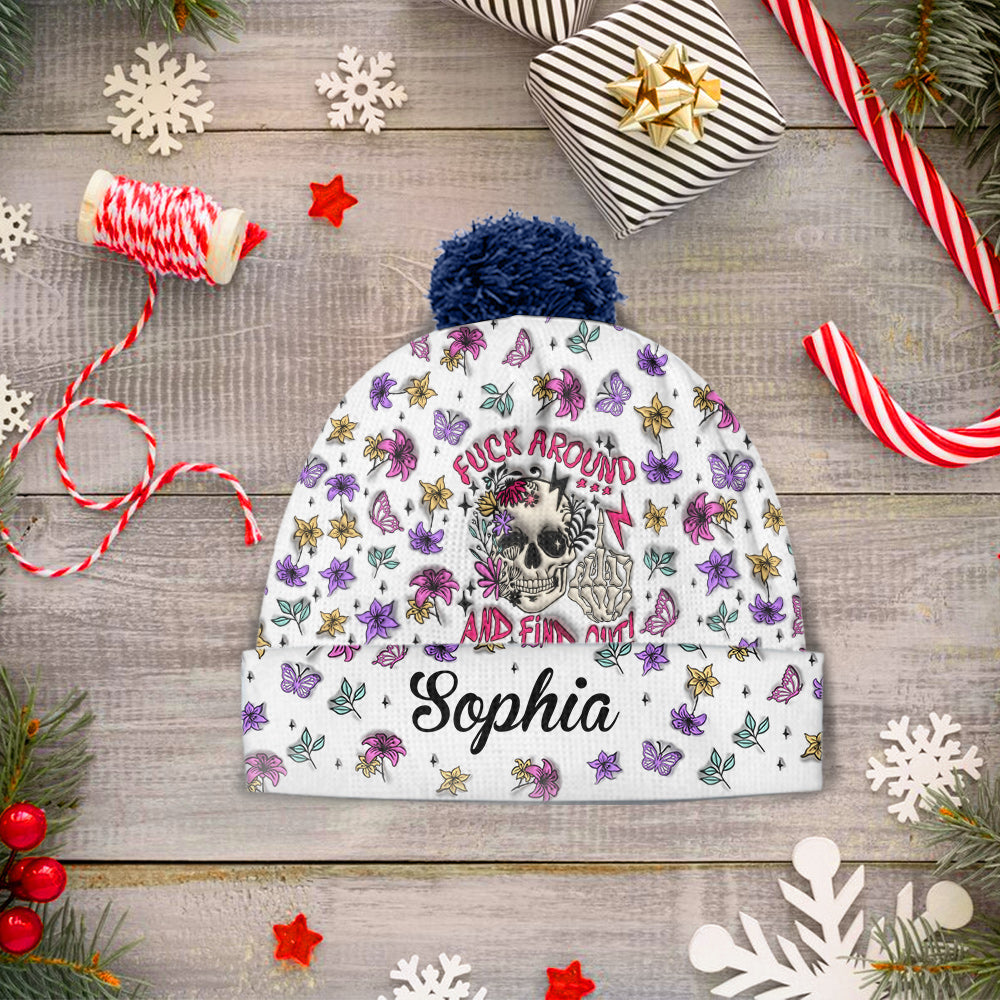 Fais des bêtises et découvre-le - Bonnet personnalisé tête de mort