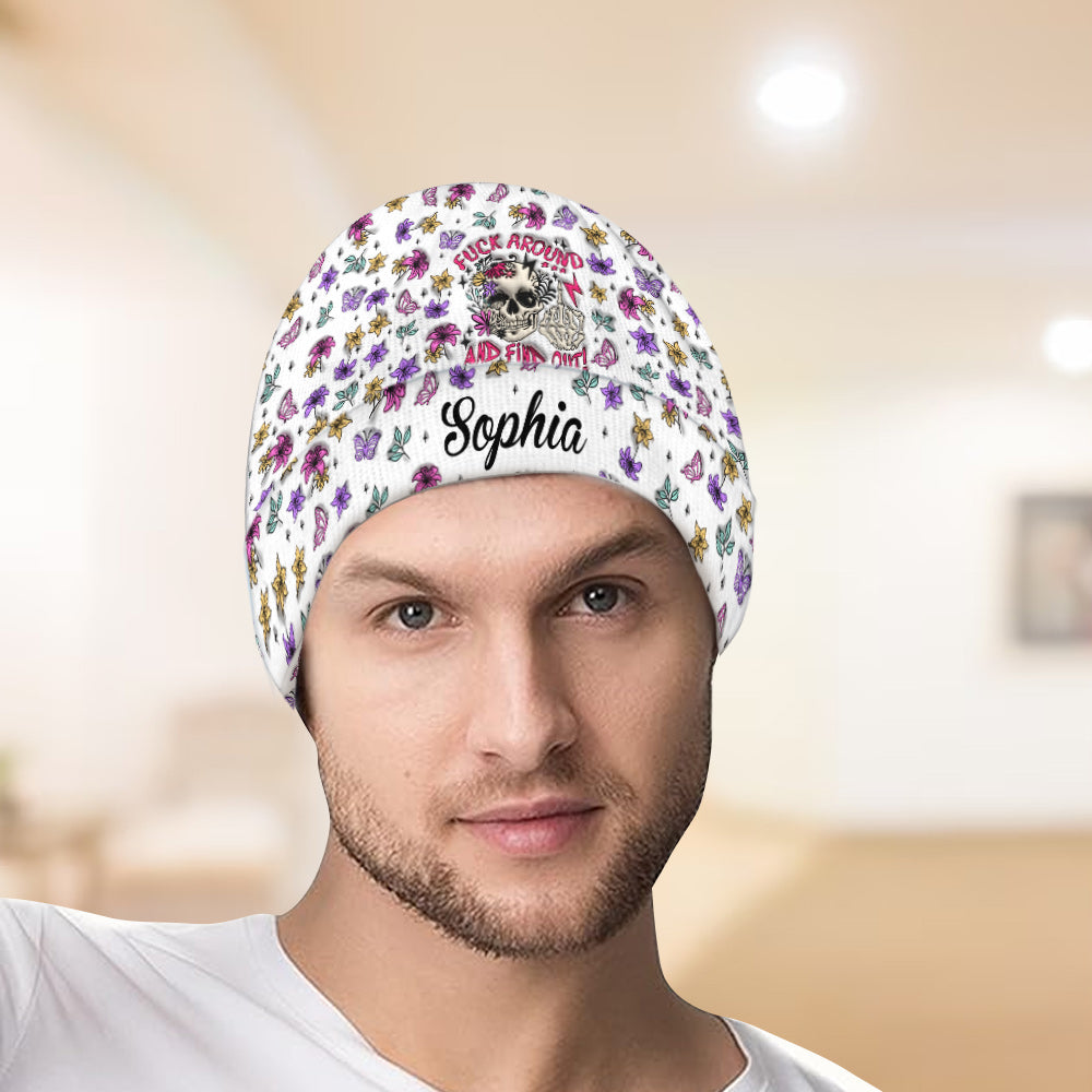 Fais des bêtises et découvre-le - Bonnet personnalisé tête de mort