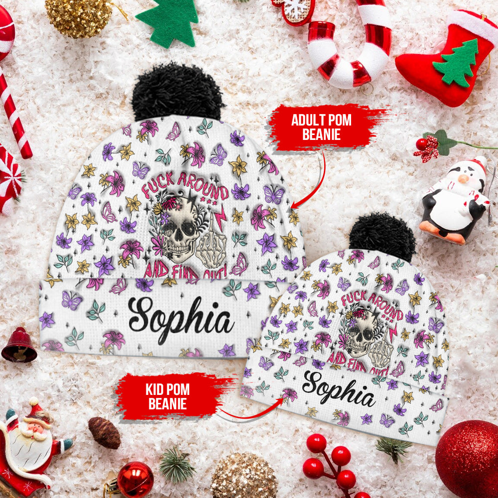 Fais des bêtises et découvre-le - Bonnet personnalisé tête de mort