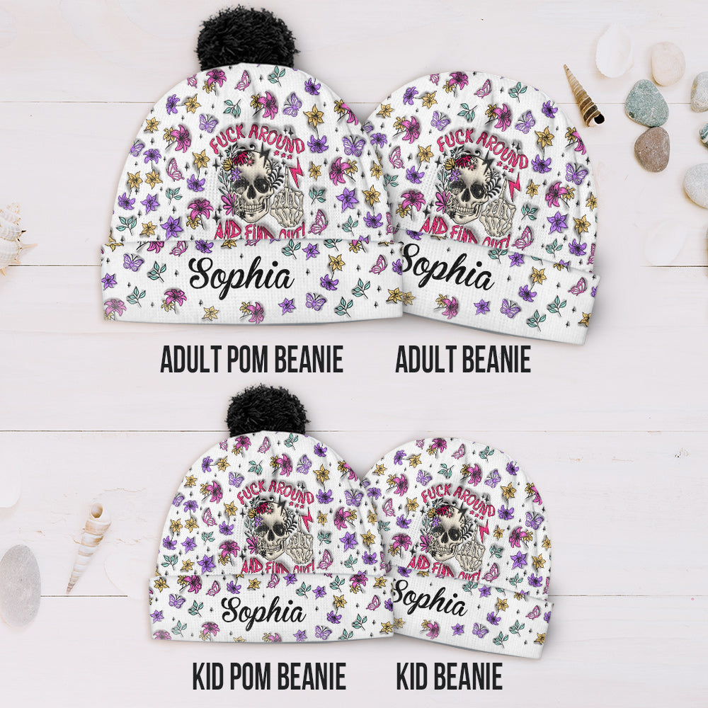 Fais des bêtises et découvre-le - Bonnet personnalisé tête de mort