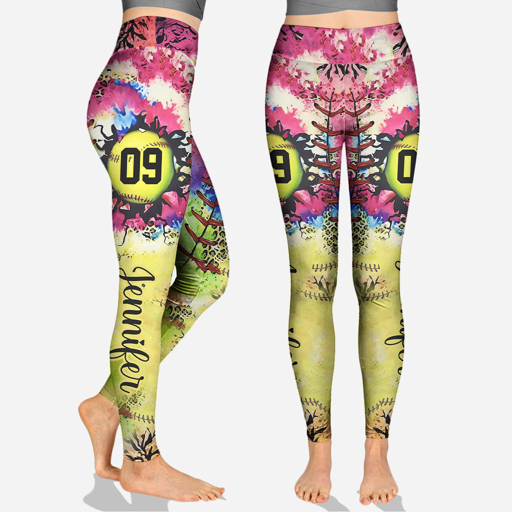 Softball LIfe - Personalized Softball Hoodie and Leggings