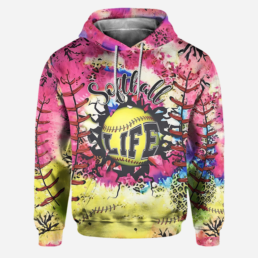 Softball LIfe - Personalized Softball Hoodie and Leggings