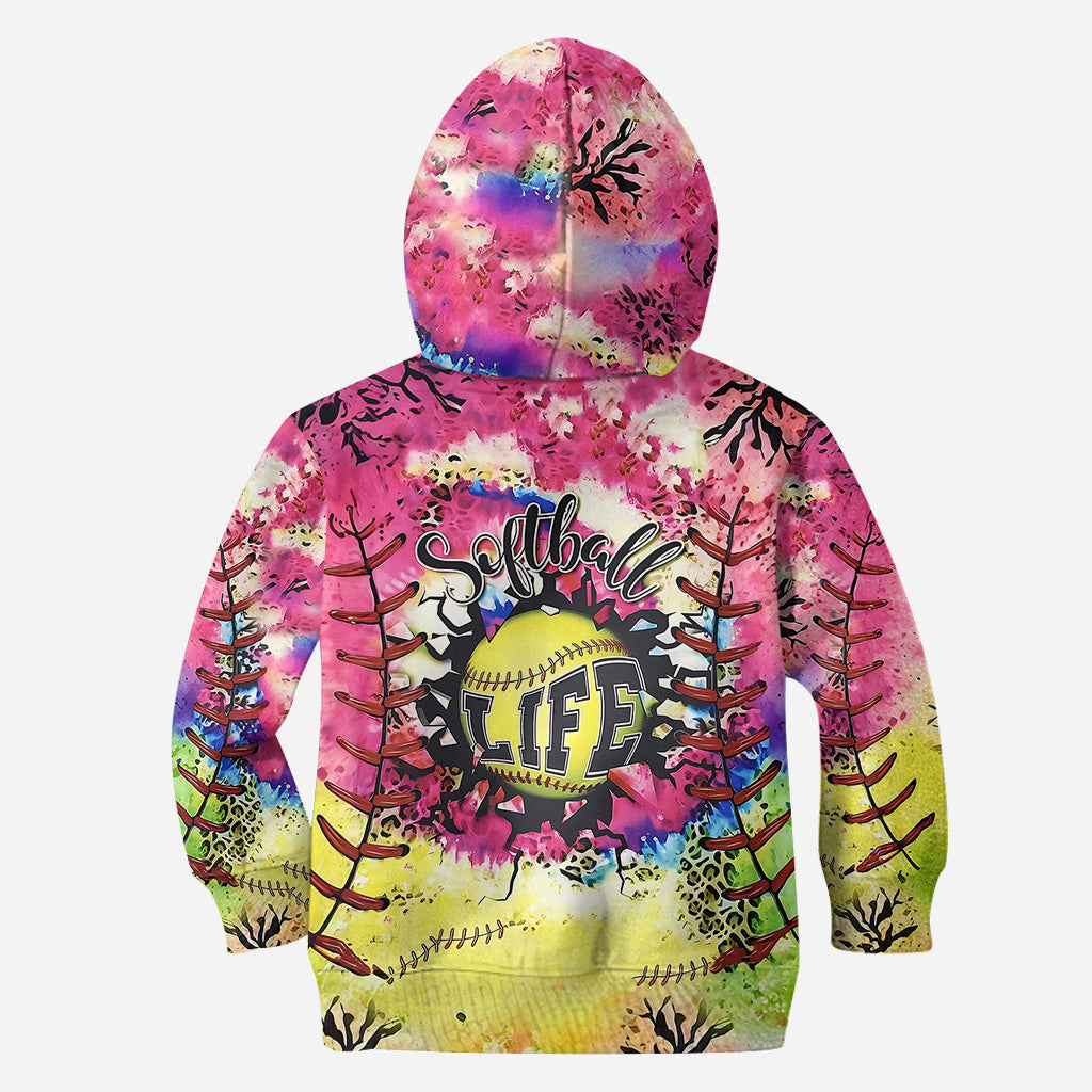 Softball LIfe - Personalized Softball Hoodie and Leggings