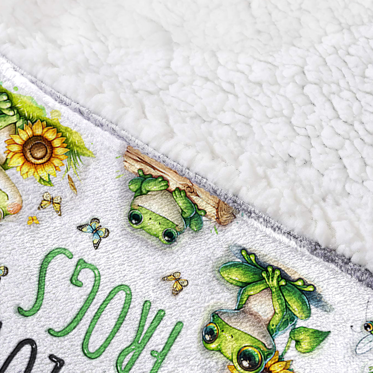 Juste une fille qui aime les grenouilles - Couverture-sweat à capuche personnalisée avec motif grenouille