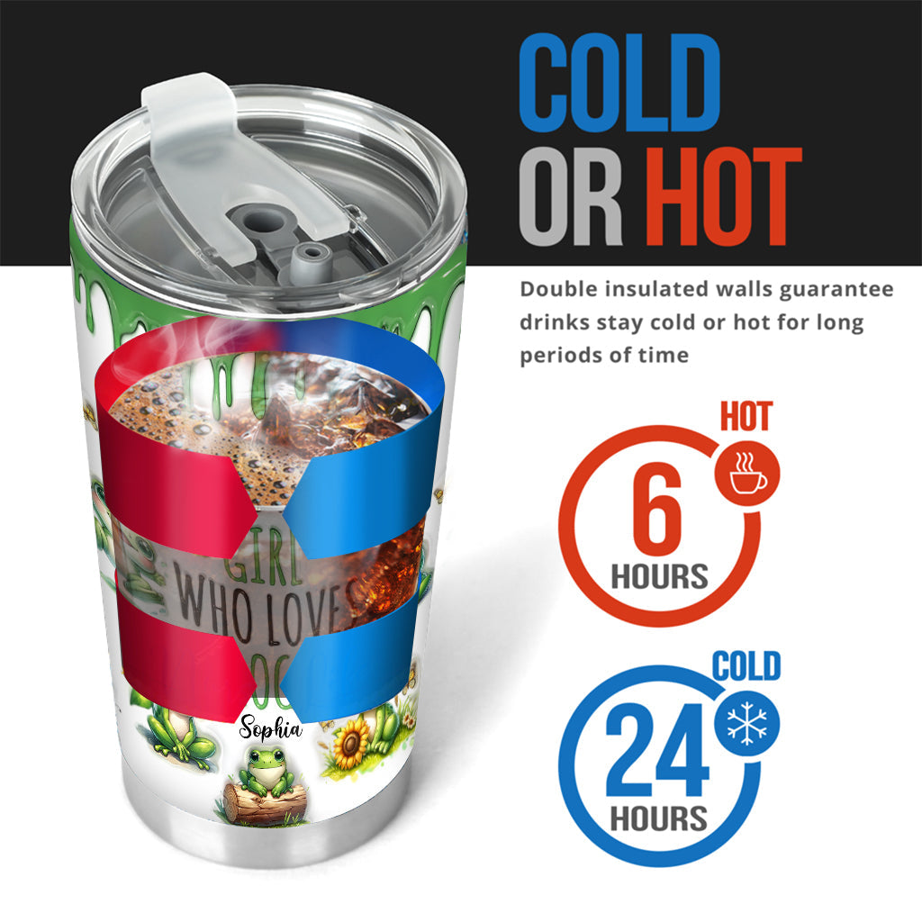 Just A Girl Who Loves Frogs - Personalized Frog Tumbler