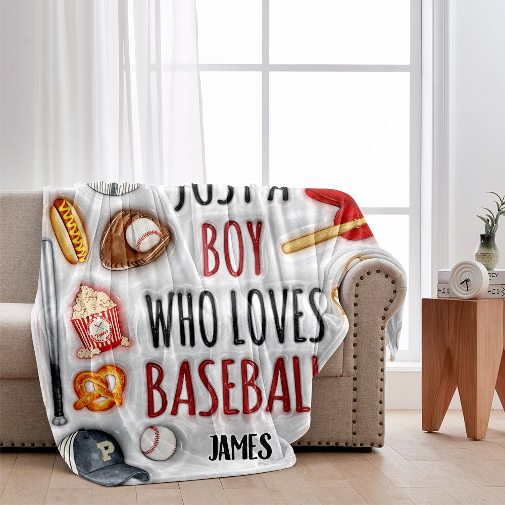 Juste une fille/un garçon qui aime le baseball - Couverture de baseball personnalisée