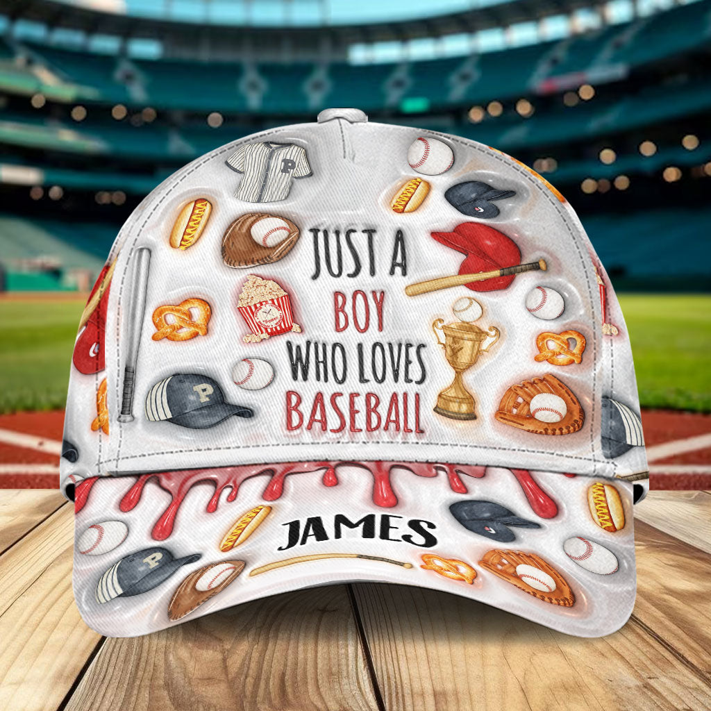 Just A Girl/Boy Who Loves Baseball - Personalized Baseball Classic Cap
