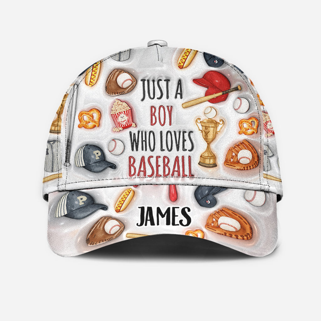 Just A Girl/Boy Who Loves Baseball - Personalized Baseball Classic Cap