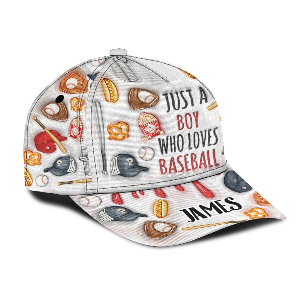 Just A Girl/Boy Who Loves Baseball - Personalized Baseball Classic Cap