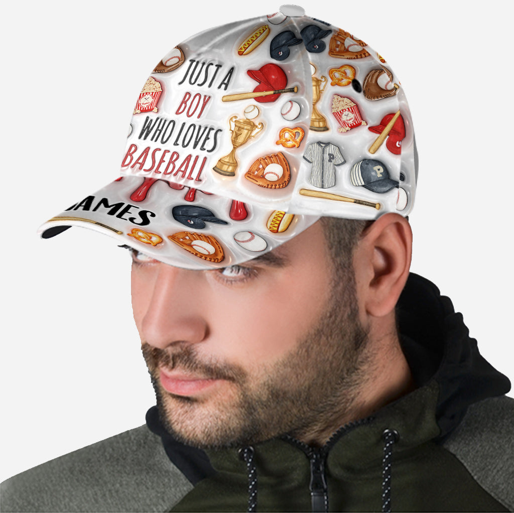 Just A Girl/Boy Who Loves Baseball - Personalized Baseball Classic Cap