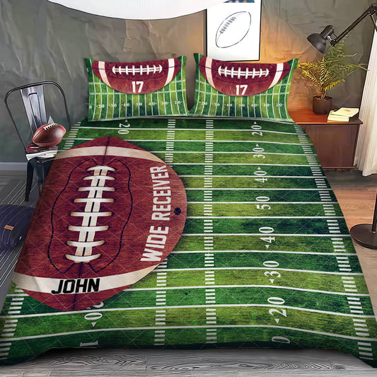 Touchdown - Ensemble de courtepointe personnalisé sur le thème du football