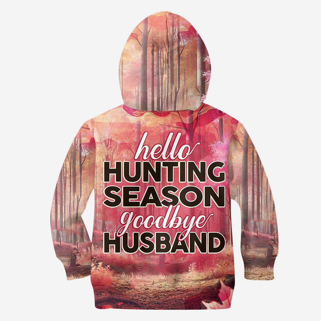 Bonjour la saison de la chasse, au revoir mari - T-shirt de chasse personnalisé