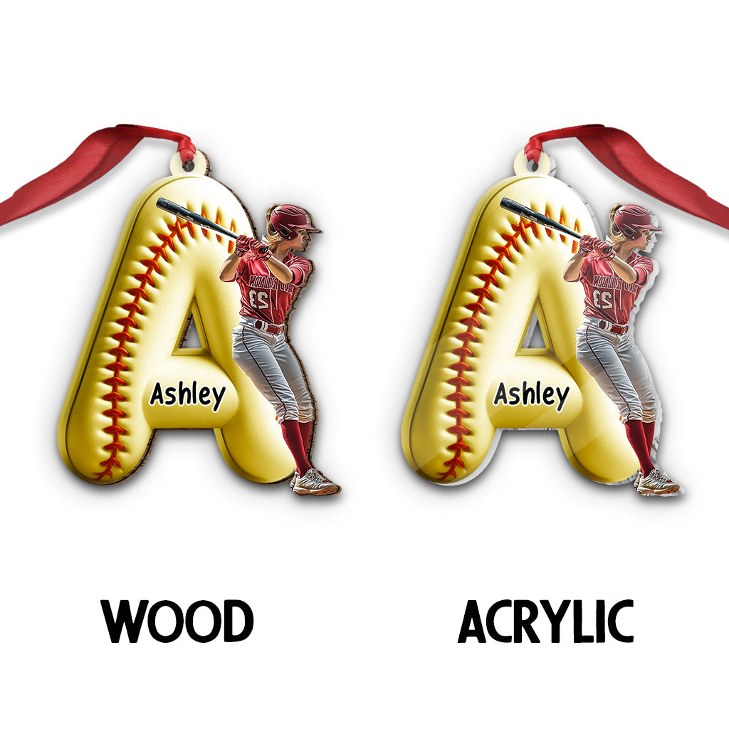 Meilleure joueuse de tous les temps - Ornement de softball personnalisé