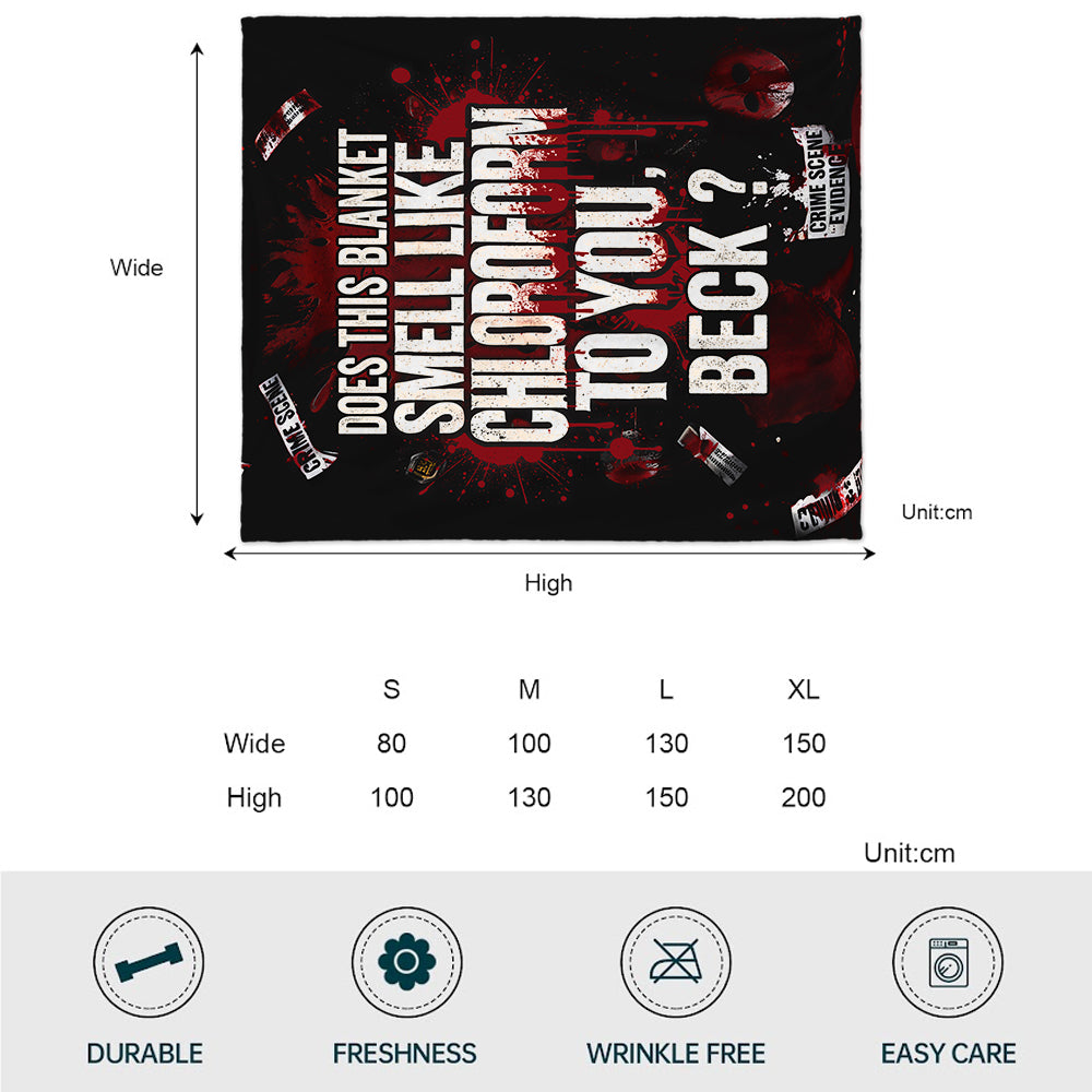 Cette serviette a-t-elle une odeur de chloroforme à vos yeux ? - Couverture personnalisée