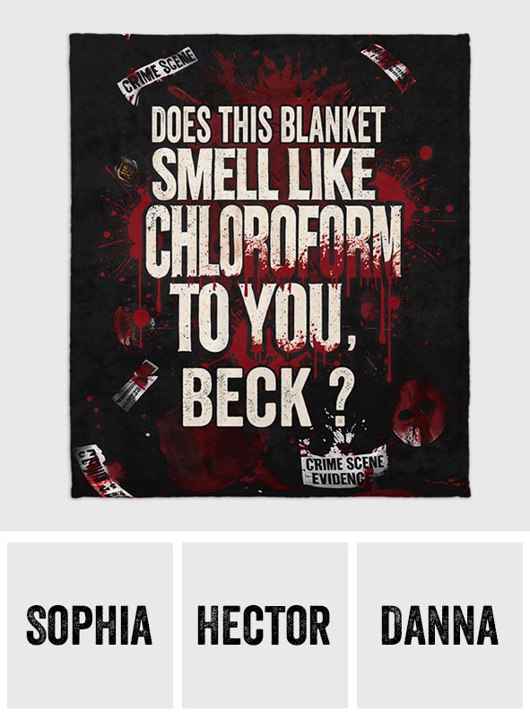 Cette serviette a-t-elle une odeur de chloroforme à vos yeux ? - Couverture personnalisée