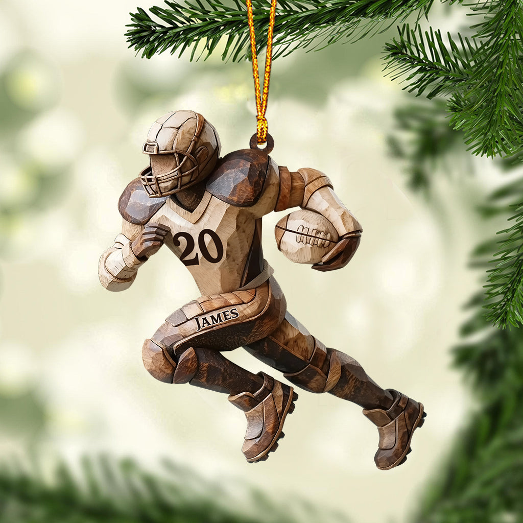 Strong One - Personalized Football Ornament