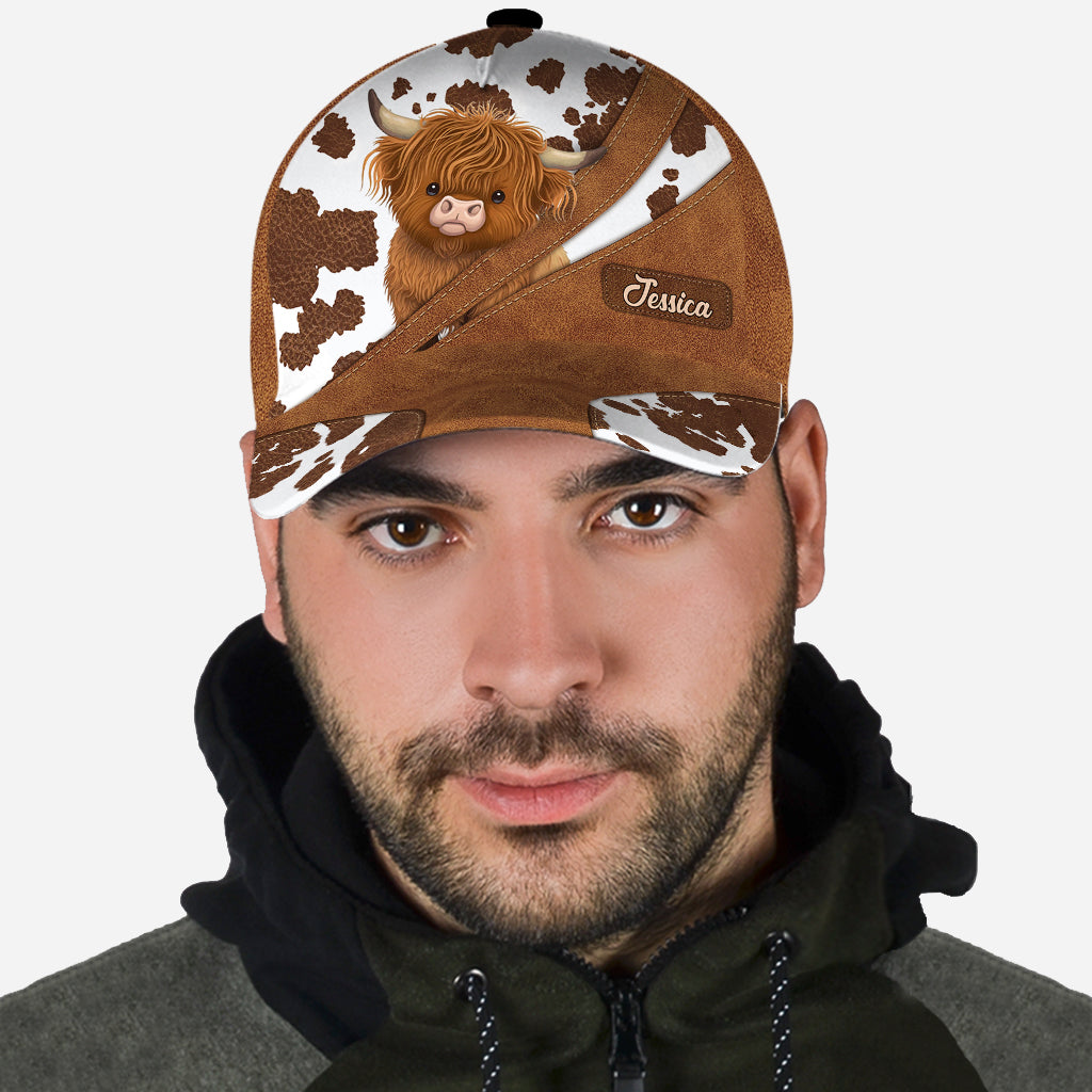 Juste une fille qui aime les vaches des Highlands - Casquette classique personnalisée