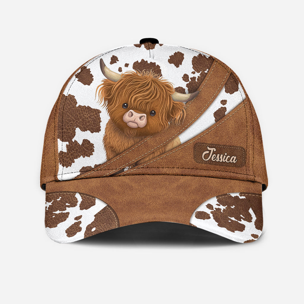 Juste une fille qui aime les vaches des Highlands - Casquette classique personnalisée