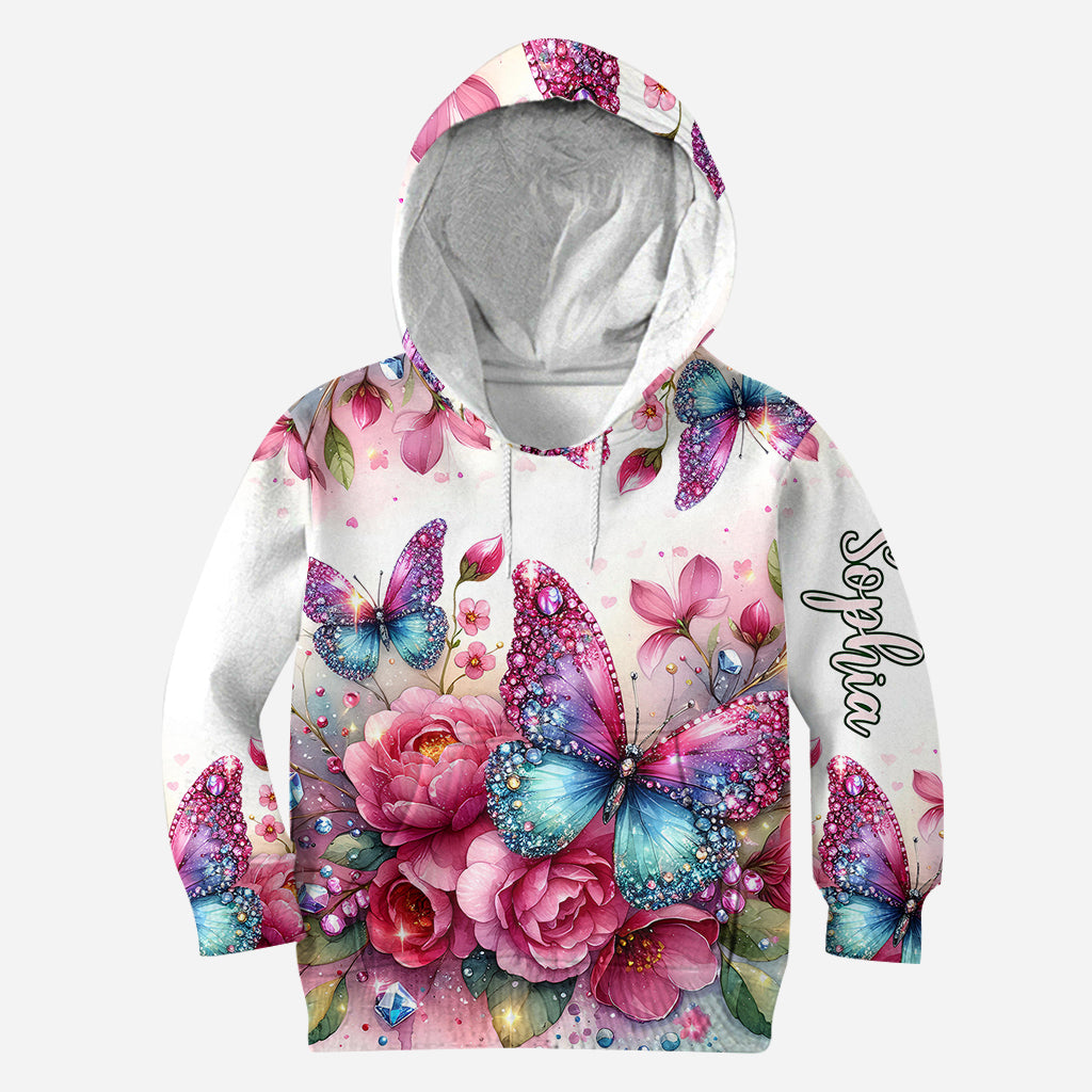 Sparkle Butterfly - Personalized Butterfly Hoodie and Leggings