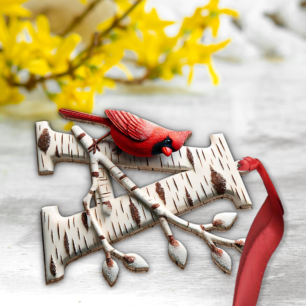 Cardinal Letter - Personalized Memorial Ornament