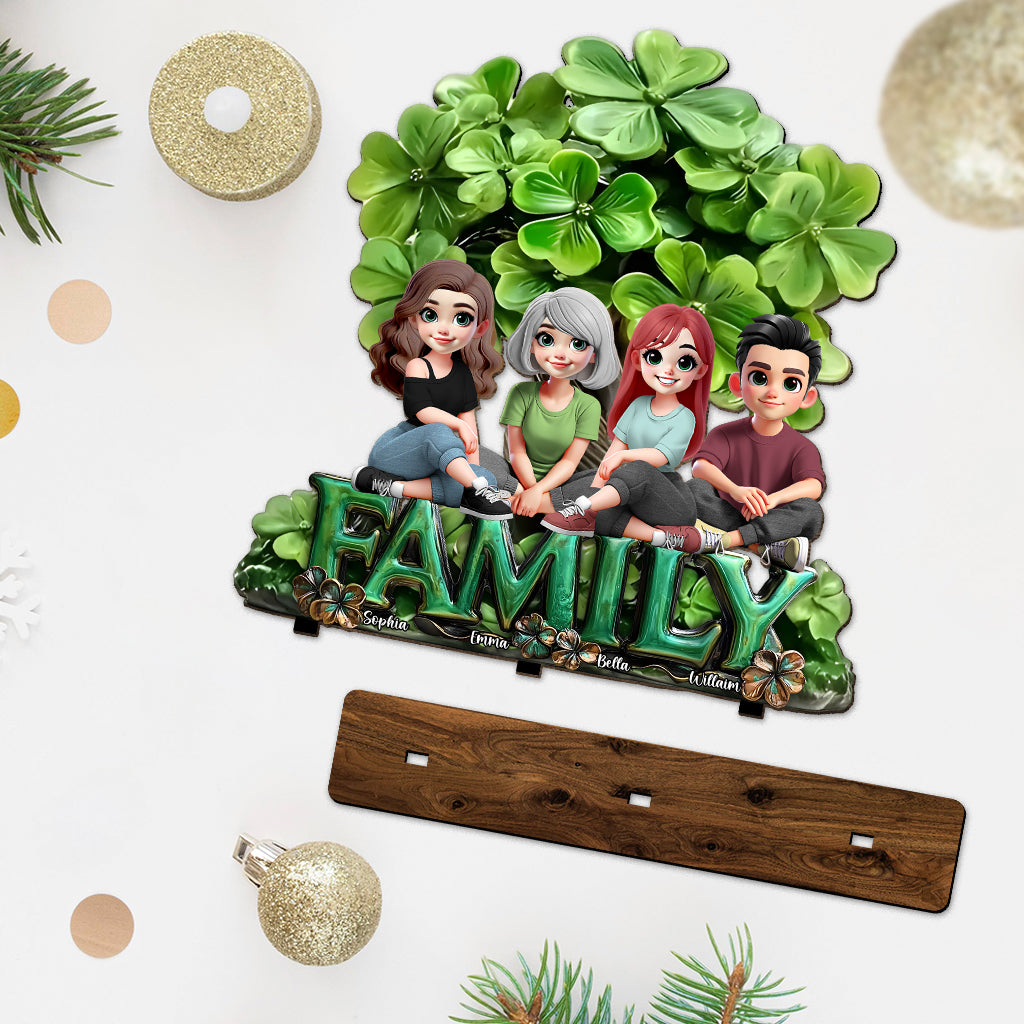 Bonne fête de la Saint-Patrick ! Décoration personnalisée pour la Saint-Patrick, 1 grand panneau autoportant à un niveau.