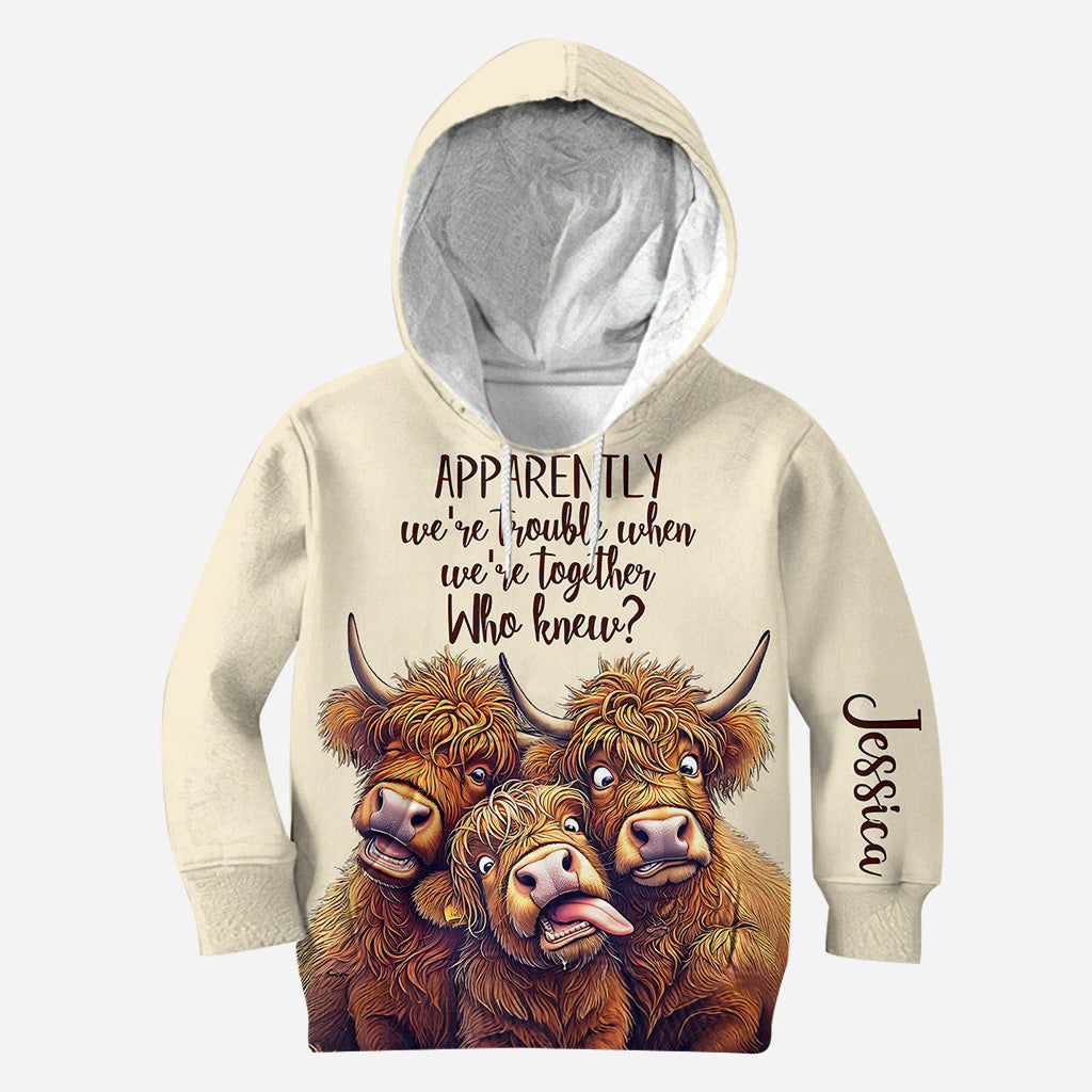 Apparently We're Trouble - Personalized Bestie All Over Shirt