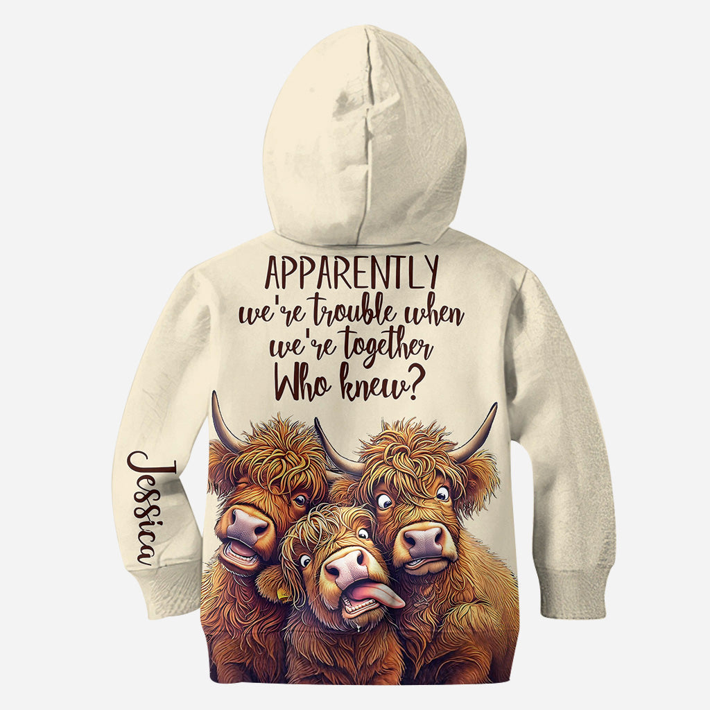 Apparently We're Trouble - Personalized Bestie All Over Shirt