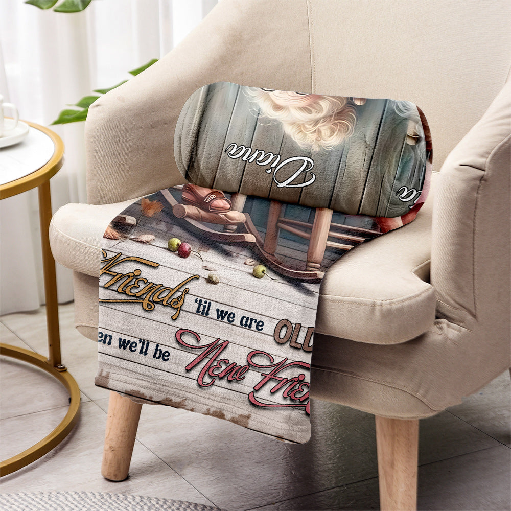 Soyons amies jusqu'à la vieillesse et la folie - Couverture personnalisée pour meilleures amies