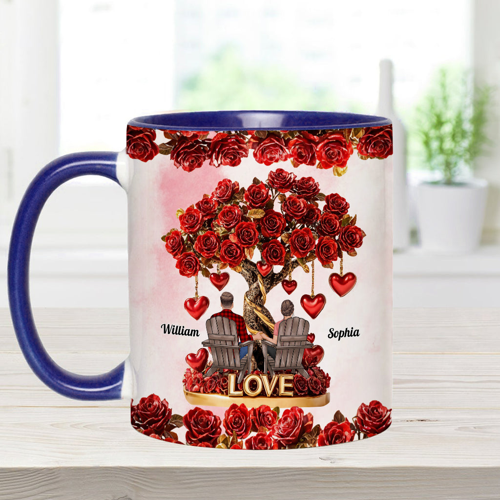 Tree of Love - Personalized Couple Accent Mug