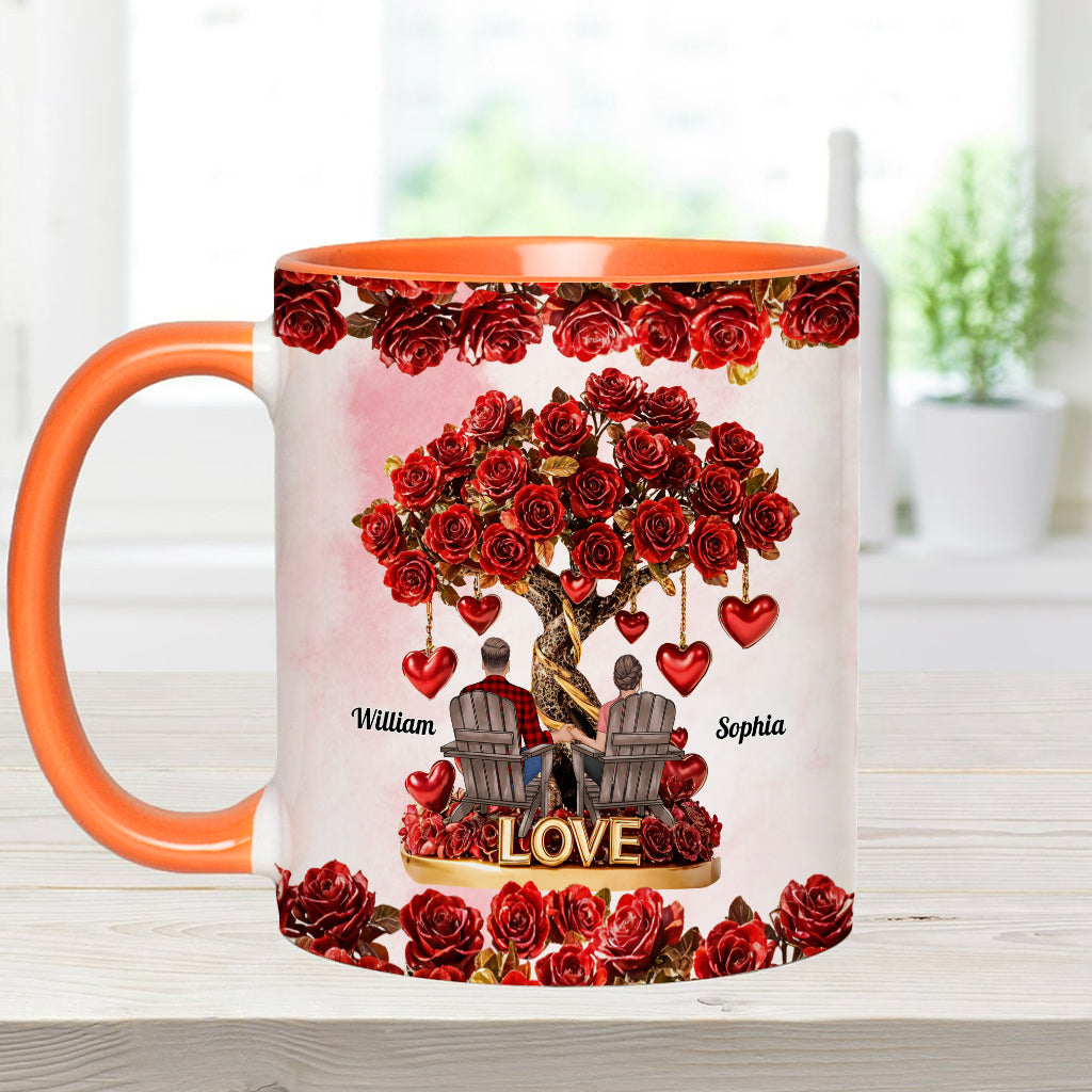 Tree of Love - Personalized Couple Accent Mug