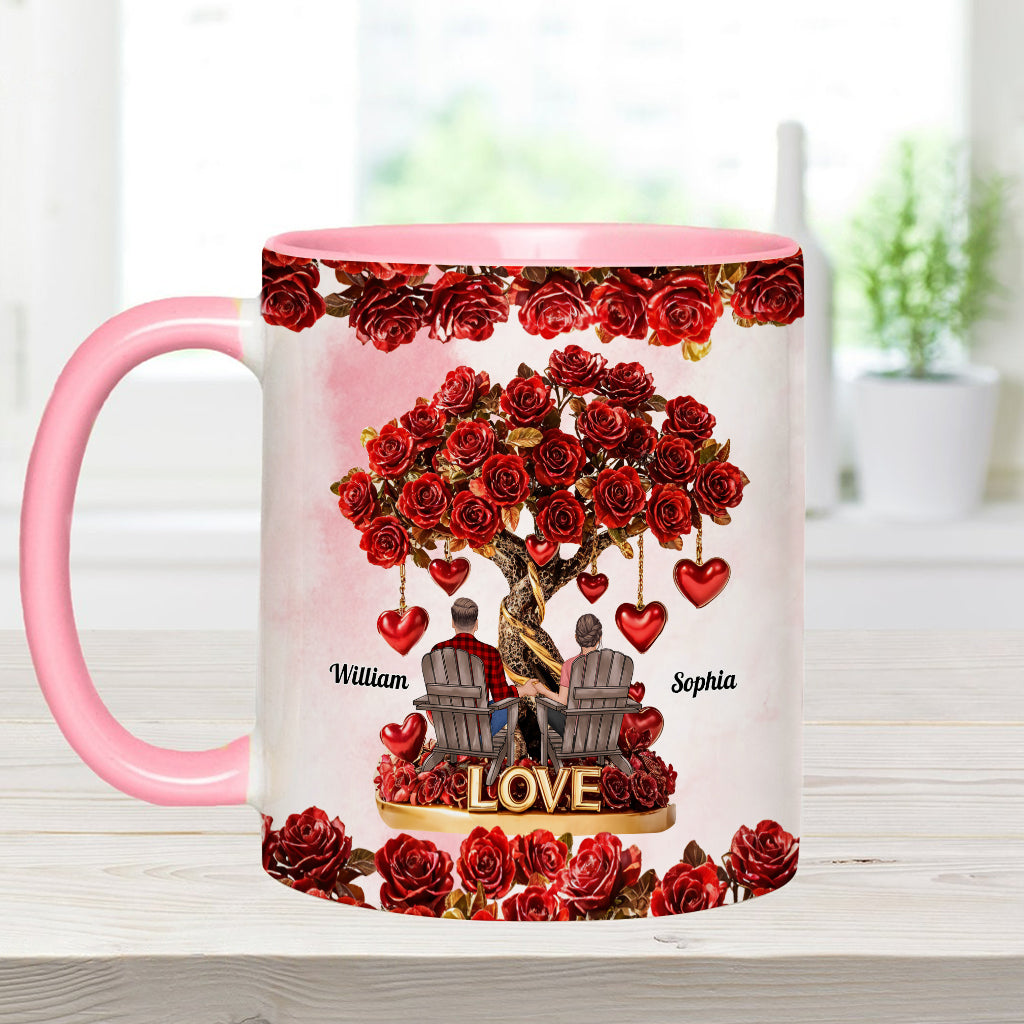 Tree of Love - Personalized Couple Accent Mug
