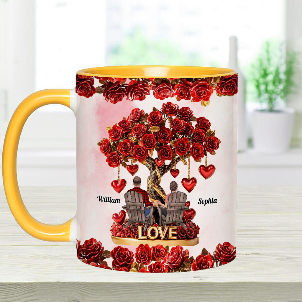 Tree of Love - Personalized Couple Accent Mug